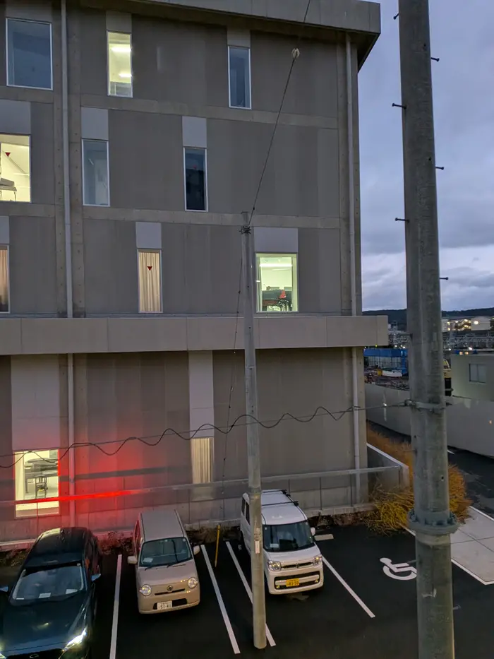 grand piano through window